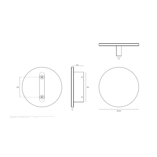 Fiksuota Dvipusė Rankena IN.00.168.D ( 200 mm )