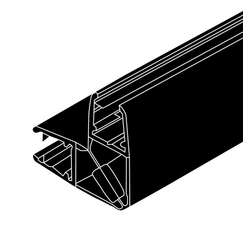 90° Magnetinė PVC Tarpinė Stiklui IN.15.998.B