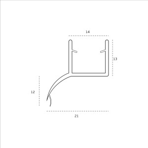 PVC Tarpinė Stiklui IN.15.998.H